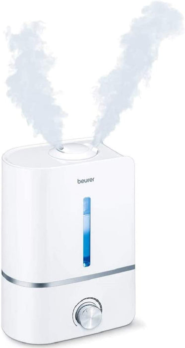 Beurer LB 45 nawilżacz powietrza z ultradźwiękowym nebulizowaniem do nawilżania powietrza w pomieszczeniu, z funkcją aromatu, do pomieszczeń do 30 m², cichy