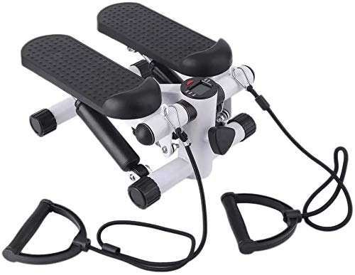 Best Goods Mini stepper, 2 w 1, stepper, do domu, małe urządzenie fitness do treningu nóg i pośladków, trener domowy z wyświetlaczem