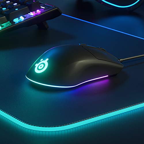 SteelSeries Rival 3 - Sensor Optyczny TrueMove Core 8 500 CPI - 6 Programowalnych Przycisków - Przyciski Split Trigger