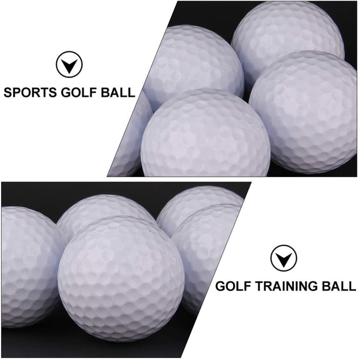 BESPORTBLE 10 szt. piłek do gry w golfa, do ćwiczeń wewnątrz i na zewnątrz, kolor biały