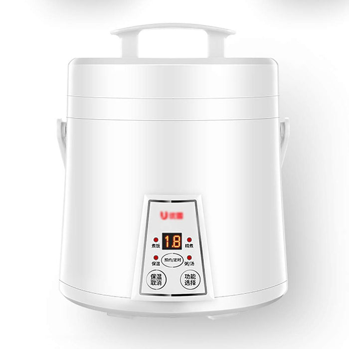 kuchenka elektryczna Rice Cooker (1.6liters / 300W / 220V) Dom Inteligentny izolacji Wielofunkcyjny Jakość Wewnętrzna Pot Łyżka Parowar i miarki Mini Akademik Małe AGD może pomieścić do 3 P