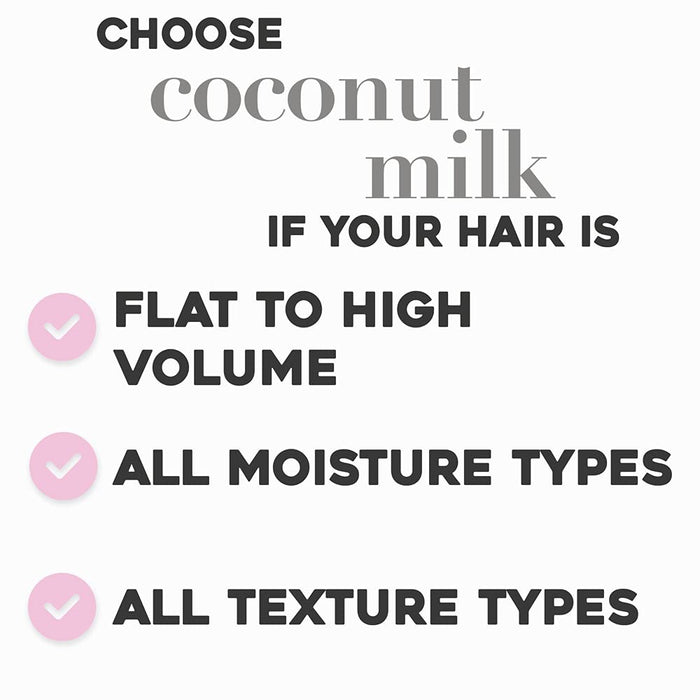 OGX Nourishing Coconut Milk Conditioner, 1 opakowanie (1 x 385 ml)