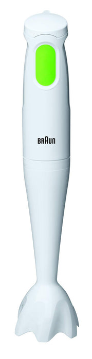 Braun MultiQuick 1 MQ100 blender ręczny, mikser do zupy, ostrza ze stali nierdzewnej, zlewka z tworzywa sztucznego bez BPA, różdżka do mycia w zmywarce - biała