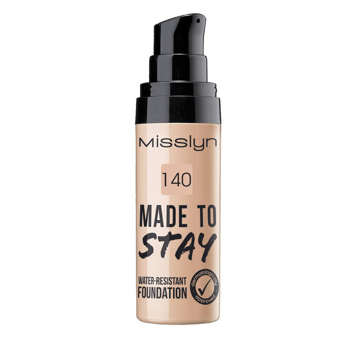 Misslyn Made To Stay Water-Resistant Foundation nr 140 tawny, 25 ml