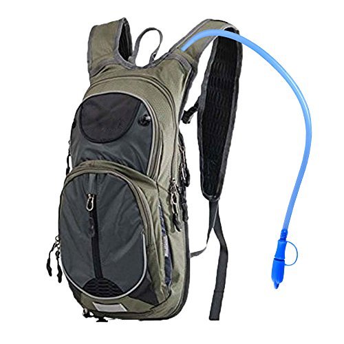 RANIACO Bukłak na napoje, sportowy bukłak na wodę 2 l, plecak podróżny, torba na nawodnienie plecak turystyczny na świeżym powietrzu (wysyłka z Wielkiej Brytanii)