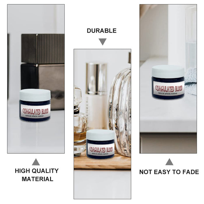 Beaupretty 2 Sztuk 20G Fałszywy Makijaż Krwi Skoagulowanej Krwi Efekt Krwi Udawać Że Kostium Halloween Dla Farb Do Malowania Twarzy Blizny Rany Ubierz Cosplay