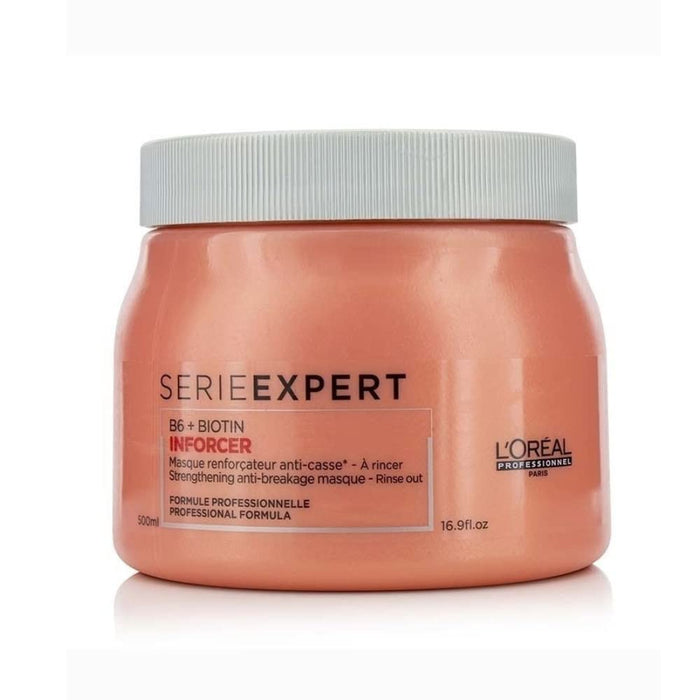 L'Oréal Professionnel Seria Expert Inforcer Maska, wzmacniająca maska, przeciw łamaniu się włosów, 1 opakowanie (1 x 500 ml)