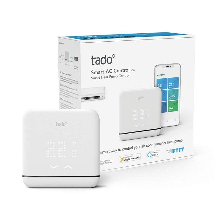 Tado Smart AC Control V3+ Inteligentny System Sterowania Klimatyzacją Biały 10 x 1.45 x 10 cm