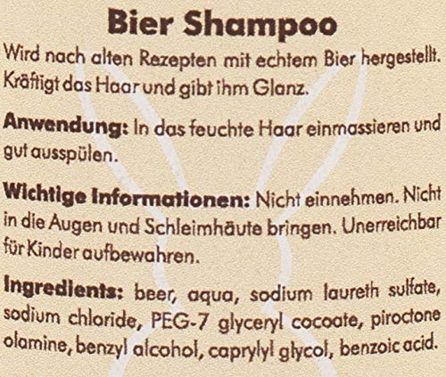 Szampon do piwa Alessa 400 ml Haslinger wzmacnia włosy i nadaje im połysk