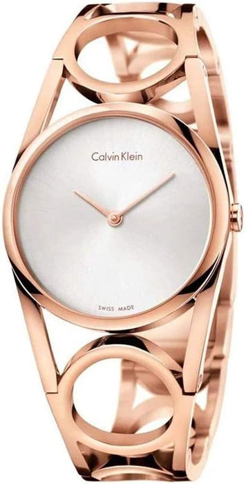 Calvin Klein Damski analogowy zegarek kwarcowy z bransoletką ze stali szlachetnej K5U2S646