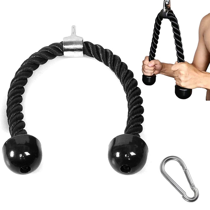 Linka ściągana w dół, nylonowa linka trzyepsowa, ściągana linka, kabel do mocowania maszyny, z klamrą do podciągania, do kombinacji treningu siłowego ramienia, bicepsy, trójepsy, siłowni lub domu