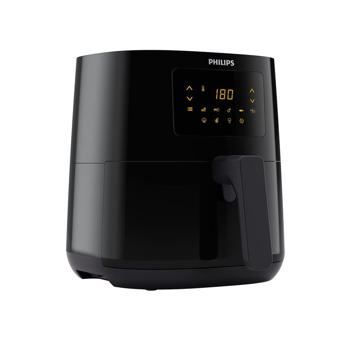 Philips Essential Airfryer XL - Misa 6,2 l, Frytownica bez oleju, Technologia Rapid Air, Ekran dotykowy, Aplikacja NutriU z przepisami (HD9270/90)