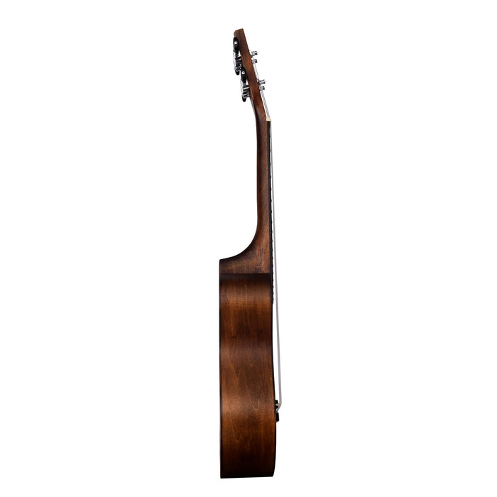 Winzz Ukulele koncertowe 58 cm, brązowe, zestaw ukulele dla początkujących i dzieci, jedyne w swoim rodzaju wzornictwo kolorystyczne