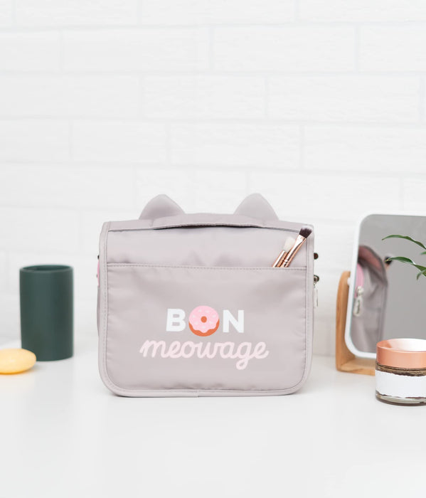 Grupo Erik MARE0141 Beauty Pusheen kosmetyczka do zawieszenia z obrotowym haczykiem, 100% wodoszczelna, idealna jako torba podróżna, torba na makijaż, torba podróżna, kosmetyczka, Kolor: Rosa