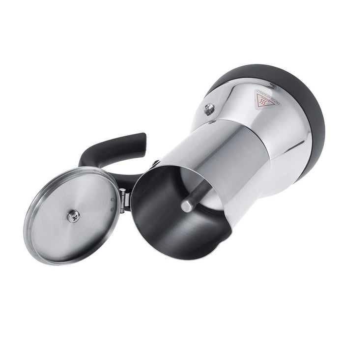 Elektryczny ekspres do kawy Moka, elektryczny dzbanek ze stali nierdzewnej, wtyczka EU 220 V, elektryczny ekspres do kawy (300 ml)