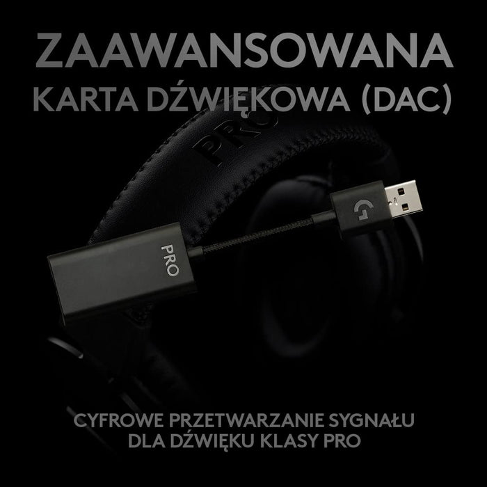Logitech G 981-000818 Gamingowy Zestaw Słuchawkowy, Czarny