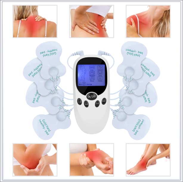 GUBAOPQLA TENS MACTER MASICE STimulator do Bólu Odciążenie TENS Jednostka 6 Tryby Masager Body Cyfrowy terapia akupunktury urządzenie Elektryczne stymulowanie mięśni pulsu Ból Ból