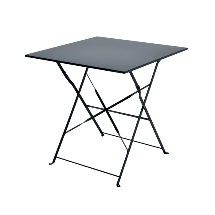 SHAOO Przenośny składany stół tarasowy, metalowy składany stolik pomocniczy, wielofunkcyjny składany stolik boczny, mocny żelazny uchwyt, szybkie składanie i łatwe przechowywanie, bardzo nadaje się do podwórka/ganku przedniego/tarasu.