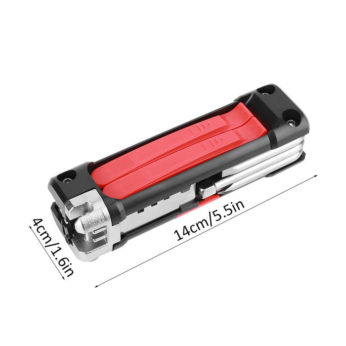 Multitool rowerowy, narzędzie do naprawy rowerów, zestaw narzędzi do naprawy rowerów, lekki multitool rowerowy, wielofunkcyjny zestaw narzędzi do naprawy rowerów rowerowych 14 w 1, mini składane narzę