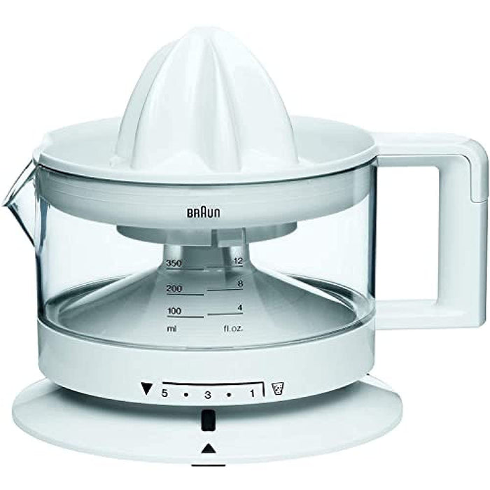 Braun Household Cj 3000 Tribute Collection Cj 3000 Wyciskarka Do Cytrusów, 20 W, Tworzywo Sztuczne, 350 Ml, Biały