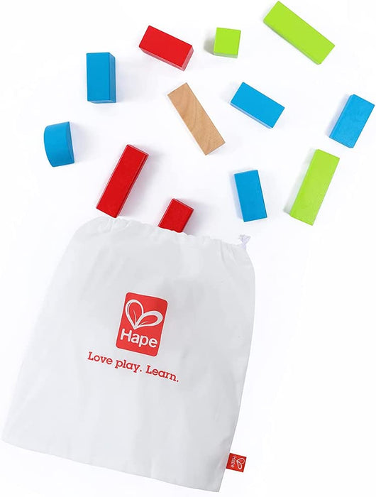 Hape E0409 zestaw drewnianych klocków budowlanych - klon