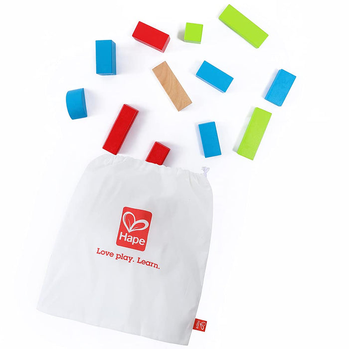 Hape E0409 zestaw drewnianych klocków budowlanych - klon