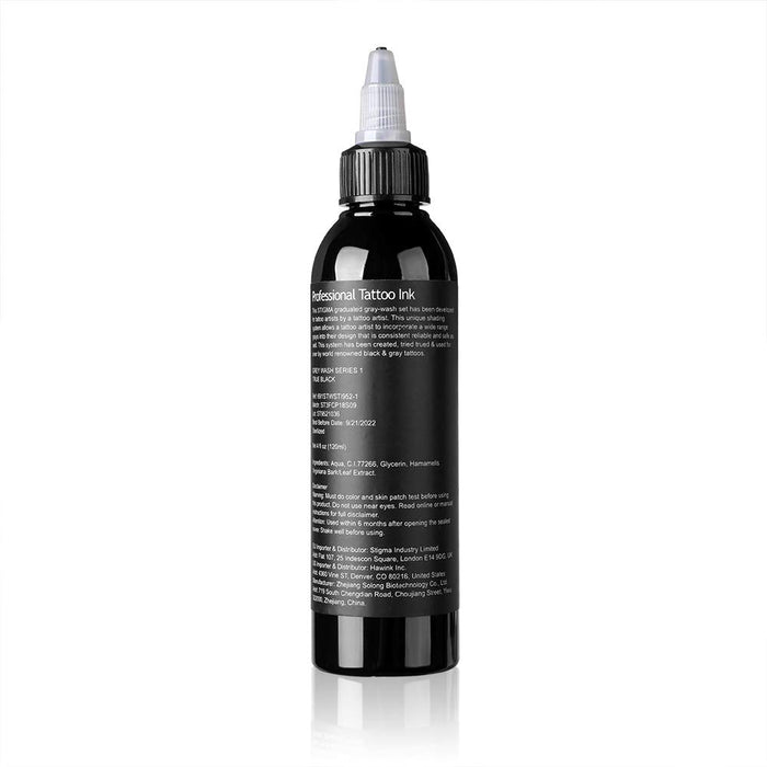 Stigma Farba do tatuażu czarna, True Black 4OZ 120 ml profesjonalna farba do tatuażu, tusz do tatuażu, akcesoria