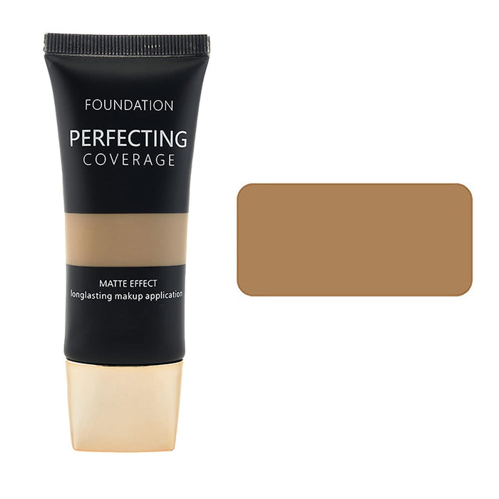 Płynny podkład odpowiedni do skóry z brązu, nieskazitelny matowy podkład kremowy, miękki tan, 35 ml, wegański i nie testowany na zwierzętach