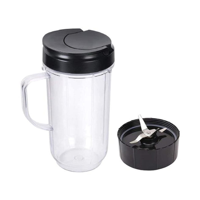 Akcesoria do sokowirówek Kubek Smoothie 22oz Kubek Wymiana Puchar Z Ostrzem i Flip Top Pokrywa pasuje do 250W IC MB1001 MB1001B MBR-1101 MBR-1701 Mikser Małe AGD