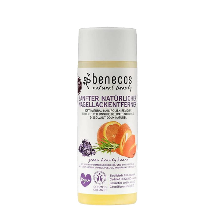 benecos - Naturalne Kosmetyki - zmywacz do paznokci - organiczny olej muszli organowych & organiczny olejek lawendowy - wegański - 125ml