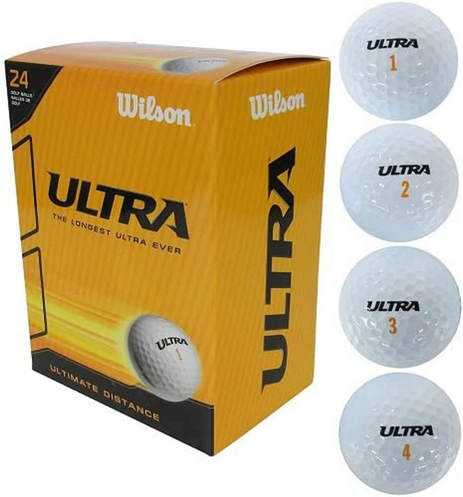 Wilson Piłki golfowe Ultra, białe, opakowanie 24 szt