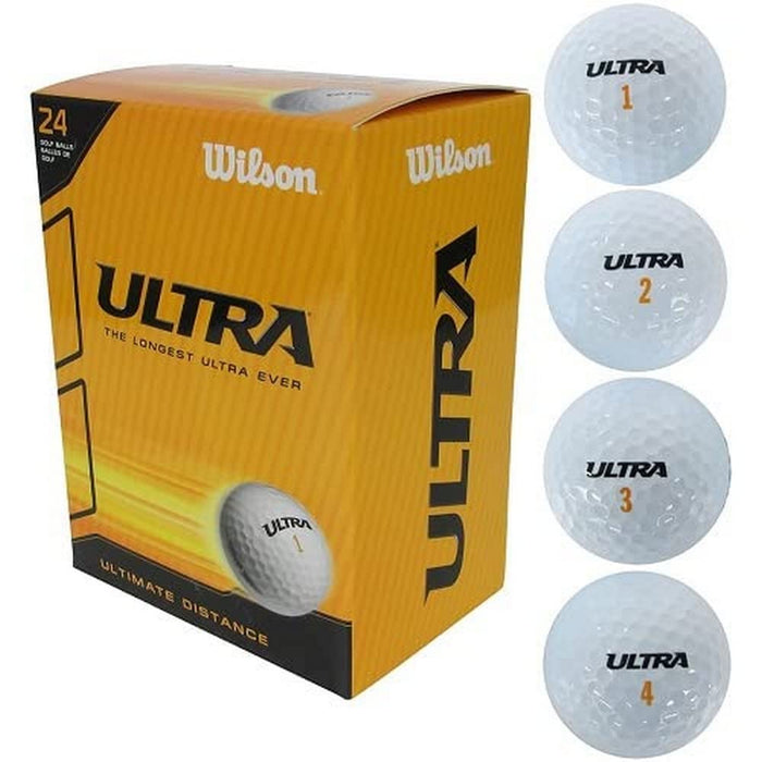 Wilson Piłki golfowe Ultra, białe, opakowanie 24 szt