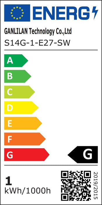 Lampy zewnętrzne, Genixgreen E27 żarówka LED ze śrubą Edisona, 1 W S14 ST45 LED żarnik zamiennik żarówki do łańcucha świetlnego, ciepła biel 2200 K, bursztynowe szkło odpowiada żarówce żarowej 10 W, nie można ściemniać, 6 sztuk