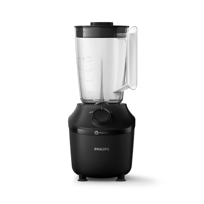 Mikser Stojący Philips, Moc 450 W, Technologia Problend, Plastikowy Zbiornik O Pojemności 1,9 L, Z Butelką Do Picia, Czarny, HR2041/41