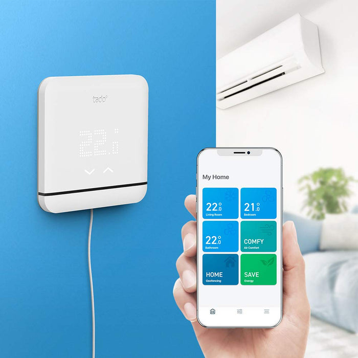 Tado Smart AC Control V3+ Inteligentny System Sterowania Klimatyzacją Biały 10 x 1.45 x 10 cm