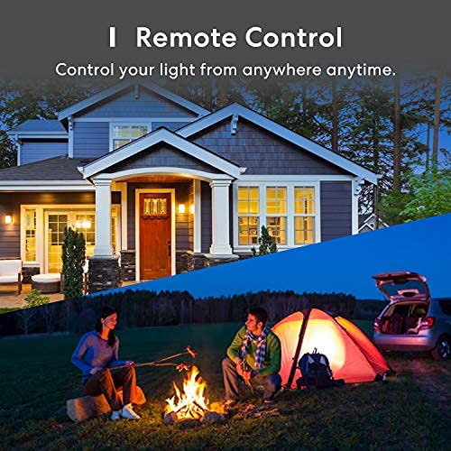 Inteligentna Żarówki LED, Ściemnialna Żarówka Meross Wi-Fi Inteligentna Wielobarwna Żarówka Odpowiednik 60W E27 2700K-6500K, Lompatybilna z Alexa, Google Home i SmartThings, Ciepła Biel, 4 Sztuki