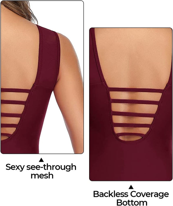 Summer Mae Damski strój kąpielowy, wyszczuplający, wysoki dekolt, wyszczuplający brzuch, jednoczęściowy, moda plażowa