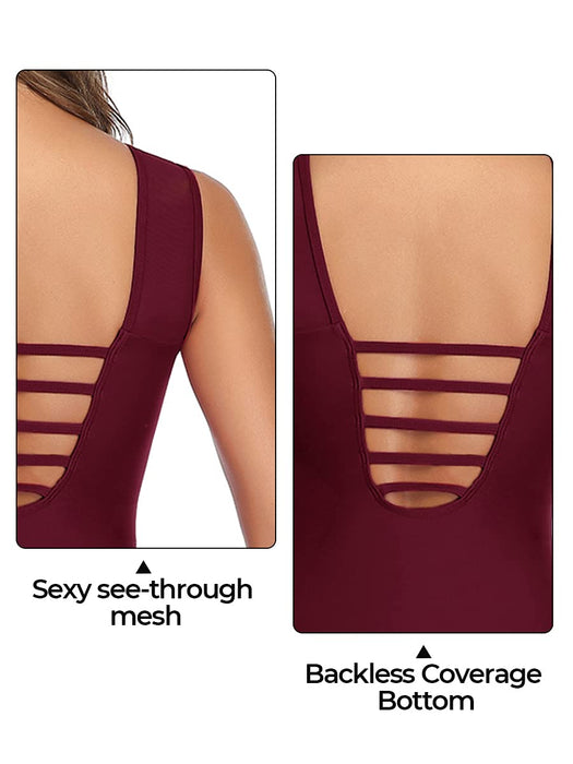 Summer Mae Damski strój kąpielowy, wyszczuplający, wysoki dekolt, wyszczuplający brzuch, jednoczęściowy, moda plażowa