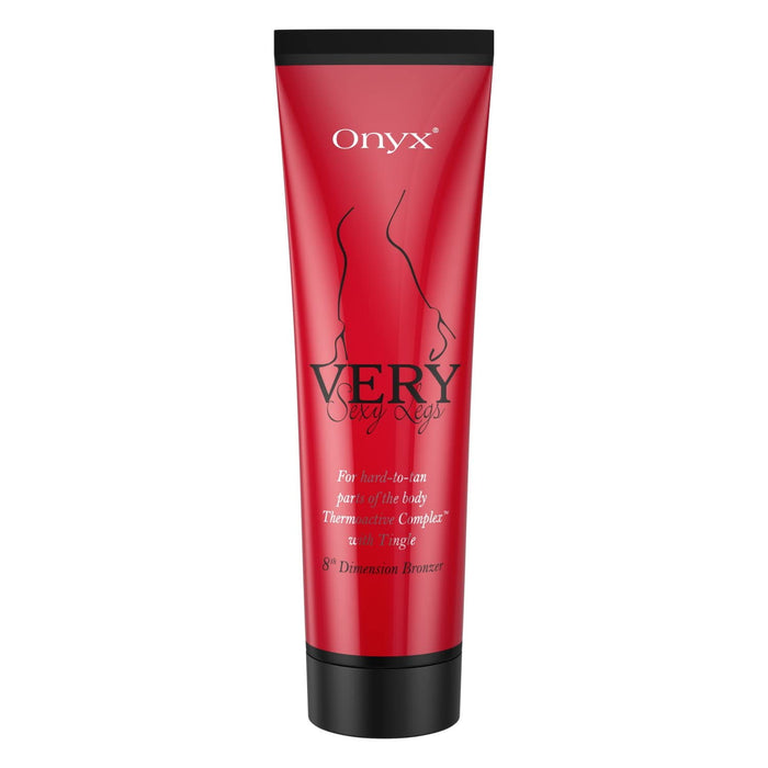 Onyx Very Sexy Legs - zaawansowany balsam do opalania z efektem rozgrzewającym tingle, intensywnie brązujący krem do solarium, idealny kosmetyk do trudno opalających się części ciała