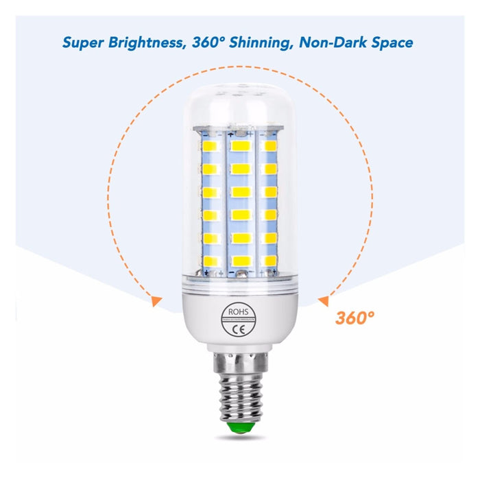 PINGPANG 1. 2 Sztuk E27 LED. Żarówki 22. 0V E14. Żarówka Kukurydziana LED GU10. Lampa 573. 0smd 3W 5W 7W 9W 12W 15W Bombillas Świeca Świeca Energia Oszczędzająca Światło