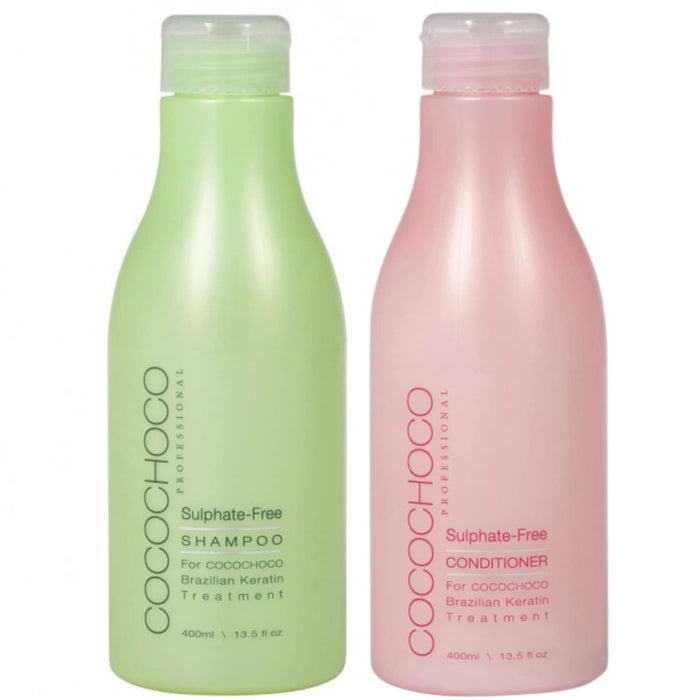 Zestaw COCOCHOCO Professional szampon do pielęgnacji po zabiegu 400 ml i odżywka bezsiarczanowa do włosów 400 ml - Free sulphate