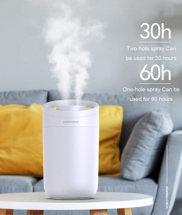Nawilżacze 3L, ultra cichy nawilżacz powietrza 30 dB do sypialni dziecięcej biura, 2 dysze, 3 tryby mgły, funkcja automatycznego wyłączania - wytrzymuje do 30 godzin