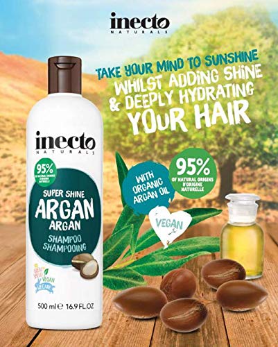 Inecto Naturals szampon arganowy, 1 opakowanie (1 x 500 ml)