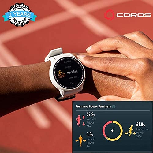 COROS Pace 2 Premium zegarek sportowy GPS, pulsometr, 30-godzinna bateria GPS, barometr, przyłącza ANT + i BLE, Strava, Stryd & TrainingPeaks (granatowy silikon)
