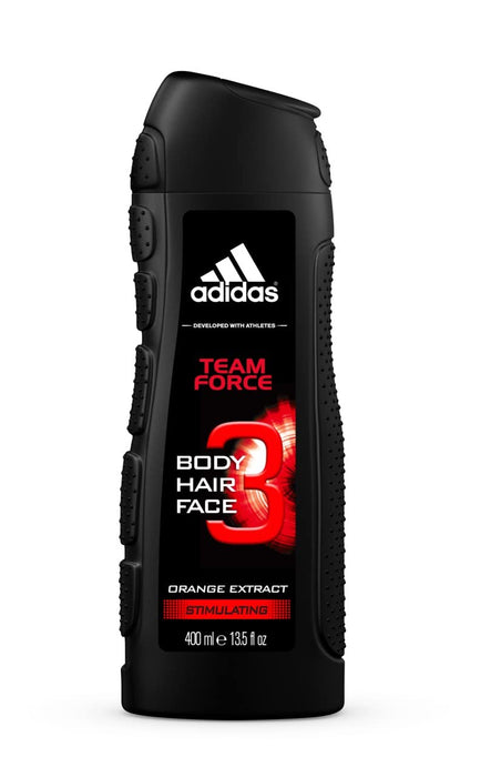 adidas Team Force żel pod prysznic 3 w 1 dla mężczyzn, 400 ml