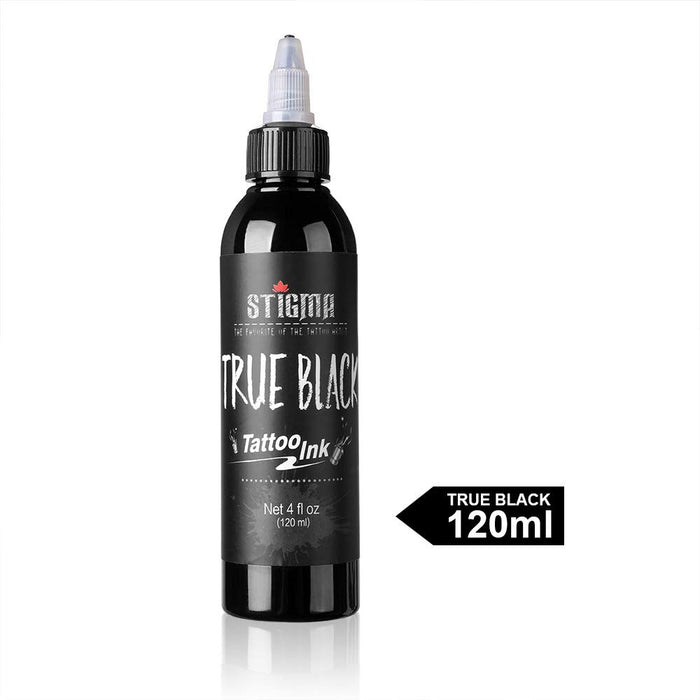 Stigma Farba do tatuażu czarna, True Black 4OZ 120 ml profesjonalna farba do tatuażu, tusz do tatuażu, akcesoria