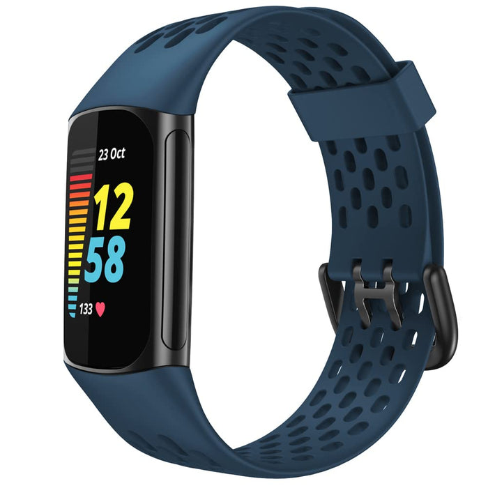WIIKAI Pasek zastępczy do zegarka, kompatybilny z Fitbit Charge 5, silikonowy
