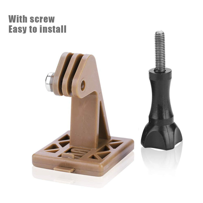 Tbest Taktyczne akcesoria do szybkiego kasku Airsoft, uchwyt przedni do kasku, adapter do kamery Go Pro Action