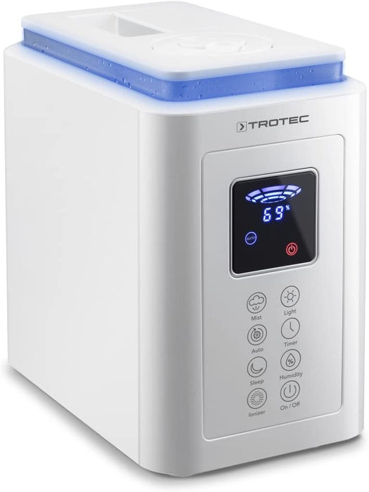 TROTEC Ultradźwiękowy nawilżacz powietrza B 5 E 2 w 1 nawilżacz i oczyszczacz powietrza