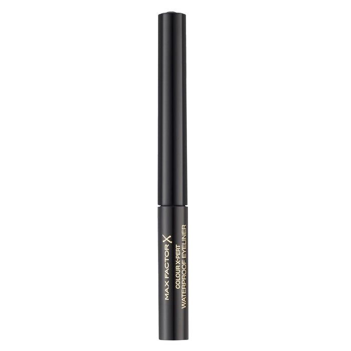 Max Factor Colour X-Pert Waterproof Eyeliner Deep Black 01 – płynny eyeliner czarny – dla idealnego kocia oka – 1 x 2 ml